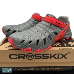 Crosskix 2.0 Red Dawn Hybrid Water Shoes Gray Red Outdoor Boating Hiking Beach